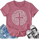 LBP Womens Christian Shirt He is Risen Shirt Faith-Based Tees Christian Tops