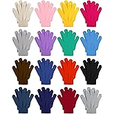 Cooraby 16 Pairs Winter Kids Gloves Warm Toddler Glove for Boys Girls