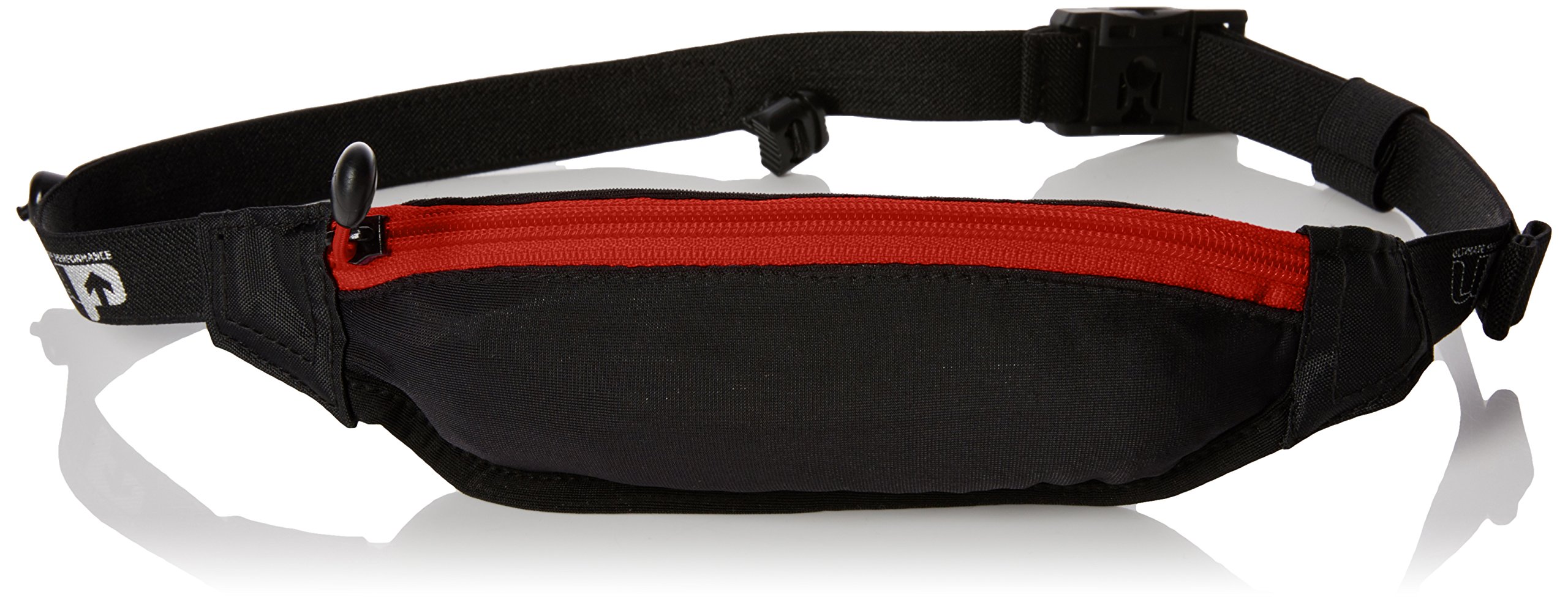 Ultimate Performance Unisex's Fingal Runners Waist Pack with FID Lock-Black/Red, One Size/65-105 cm