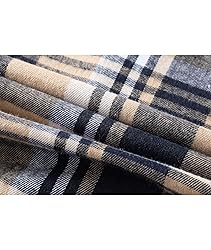 ZITY Men's Flannel Hoodie Shirts Casual Button Down
