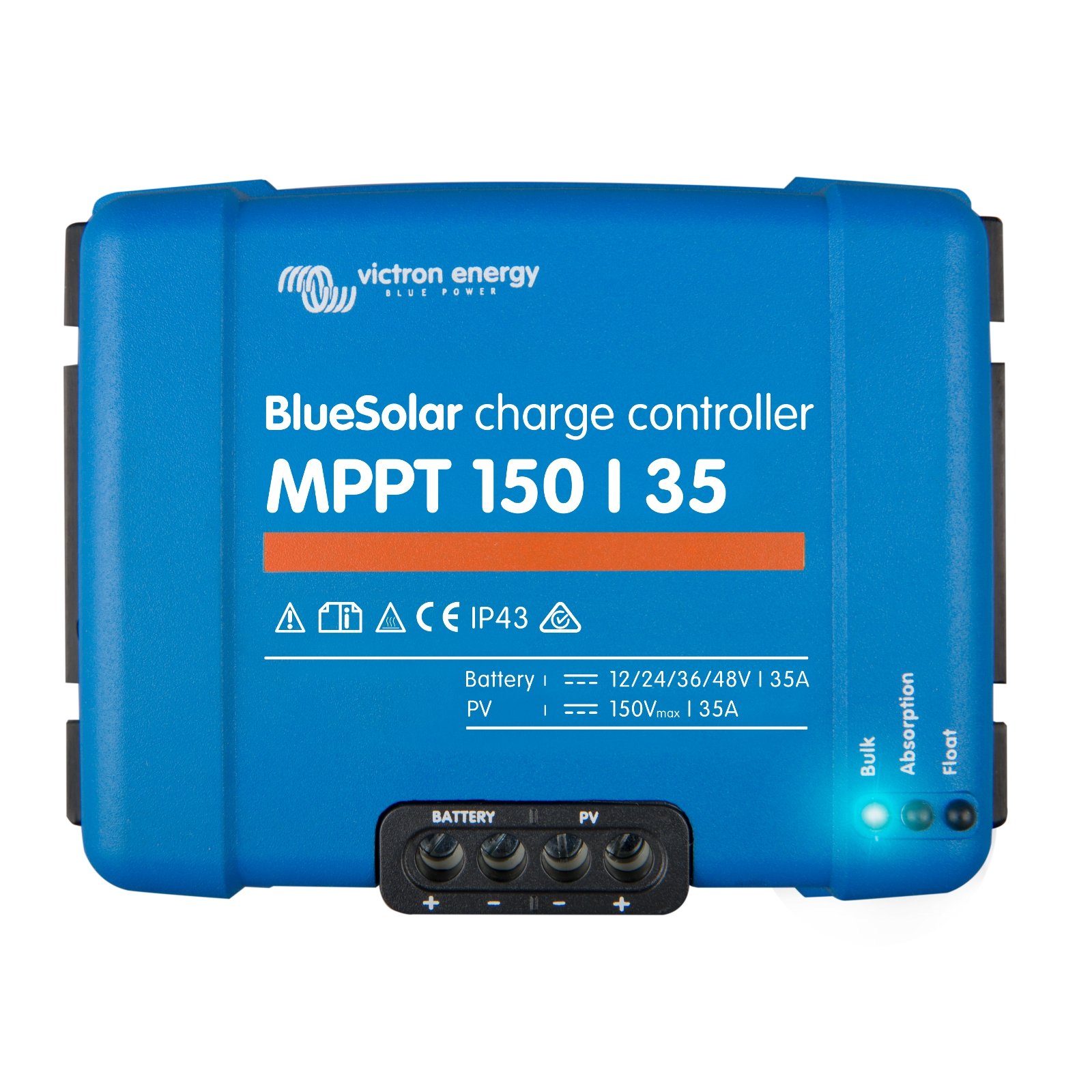 Victron BlueSolar MPPT 150/35 35A solar charge controller for solar panels up to 500W (12V)/1000W (24V)/1500W (36V)/2000W (48V) up to 150V