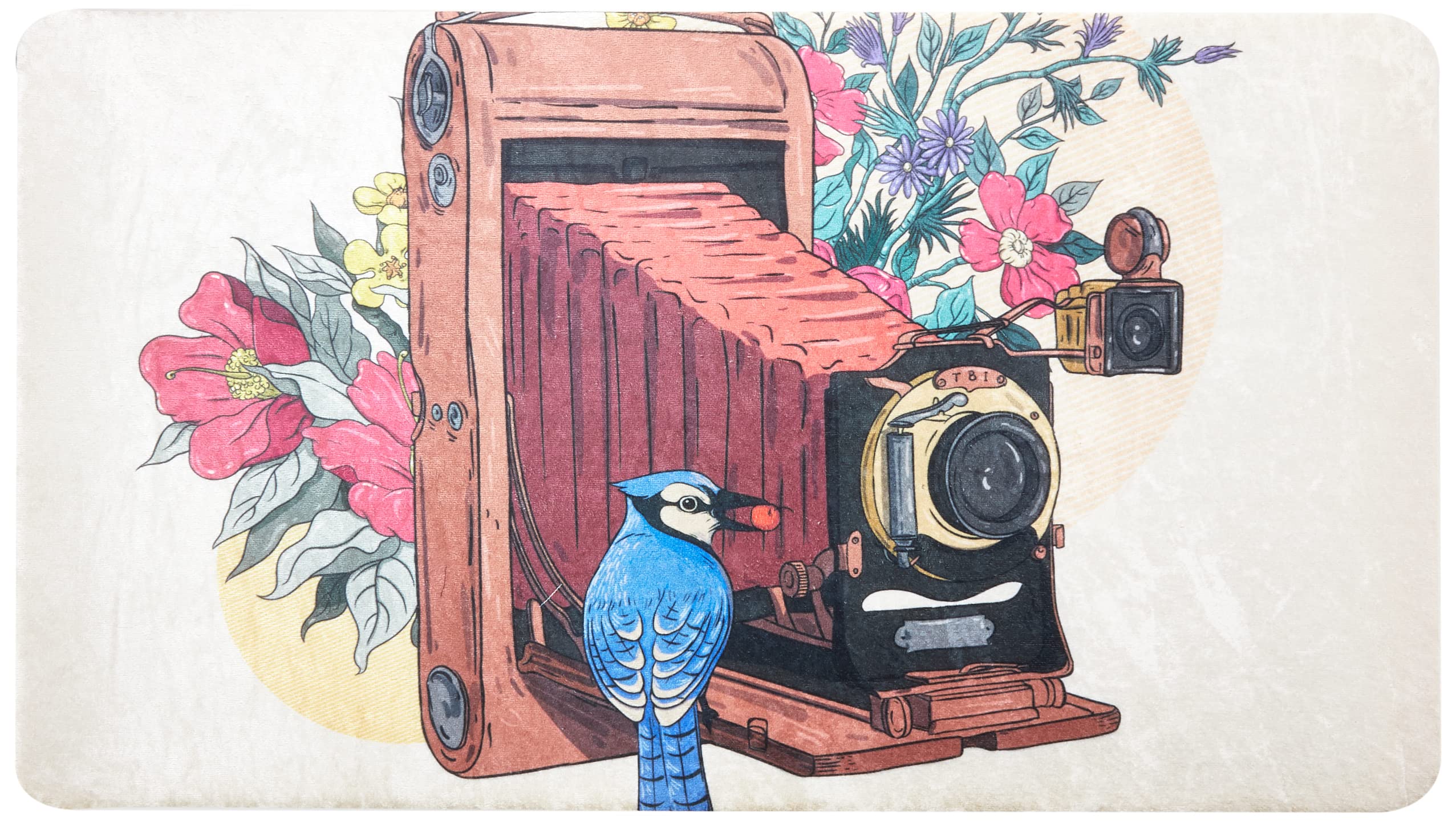 Bonamaison Bathmat-Doormat, Multicolor, 40 x 70 cm