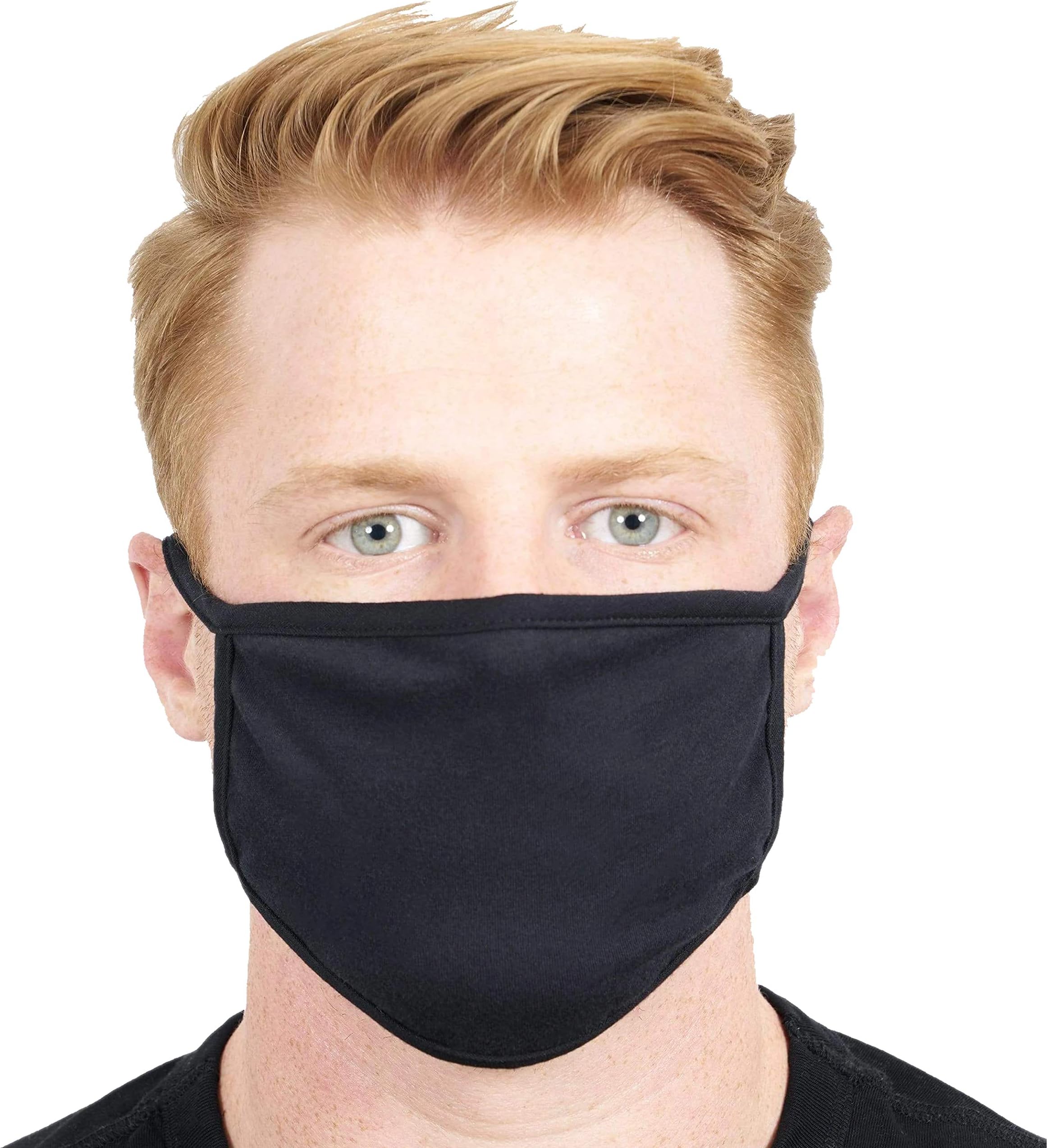 Yoodelife Anti-dust Black Mouth Mask, Unisex Cotton Face Mask Muffle Mask Anime Mask for Cycling Travel Outdoors for Adult Men Women,Style 2, Pack of 3