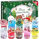 Slime Advent Calendar 2025 Kids, Christmas Countdown Calendars 24 Days of Surprises with Slime Kit Funny Gifts for Toddler Kids Teens Girls 4 5 6 7 8 9 10 11 12 Year Old
