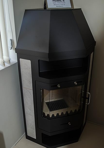 Estufa leña hierro fundido esquina | Estufas de gas, eléctricas, de