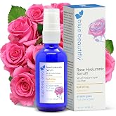 Blue Beautifly Pure Hyaluronic Acid Serum for Face, 1 fl oz | Better Than Botox in a Bottle with Hi &amp; Low Molecular Weight HA. Made with Pure Organic Rose Hydrosol &amp; Marine Bark Extract.