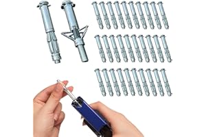 YZTONGPAO 30 pcs 5/16"- 3.14" Molly Bolts, Metal Drywall Anchors, Heavy Duty Zinc Plated Steel Molly Bolt,Expansion Bolts