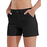 Willit Women's Golf Hiking Shorts Quick Dry Athletic Casual Summer Shorts with Pockets 4.5 in