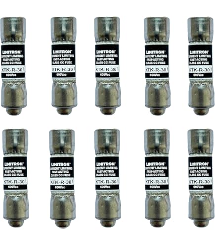 Fusibles Rápidos Bussmann KTK-10 De 10 Amperios, 600V - Pack De 10 Unidades