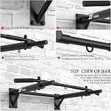JX FITNESS Wall Mounted Pull Up Bar Folding Upper Body Gym Bracket view 5