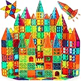Magnetic Tiles, 110PCS Magnet Building Set, Magnetic Building Blocks,Construction STEM Toys for Kids, Gift for Boys Girls