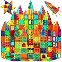 Magnetic Tiles, 110PCS Magnet Building Set, Magnetic Building Blocks,Construction STEM Toys for Kids, Gift for Boys Girls