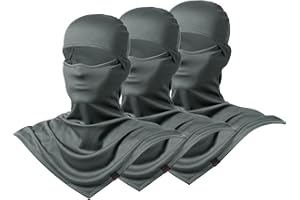 AIWOLU Balaclava Full Face Mask Summer for Sun Protection Breathable Long Neck Covers for Men Women Cycling Fishing…