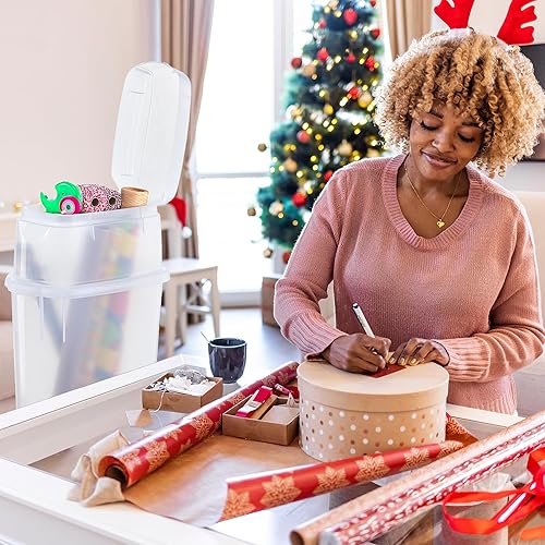 Rubbermaid Wrap N' Craft Plastic Wrapping Paper Organizer Storage