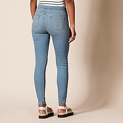 Amazon Essentials Women's Mid-Rise Stretch Pull-On