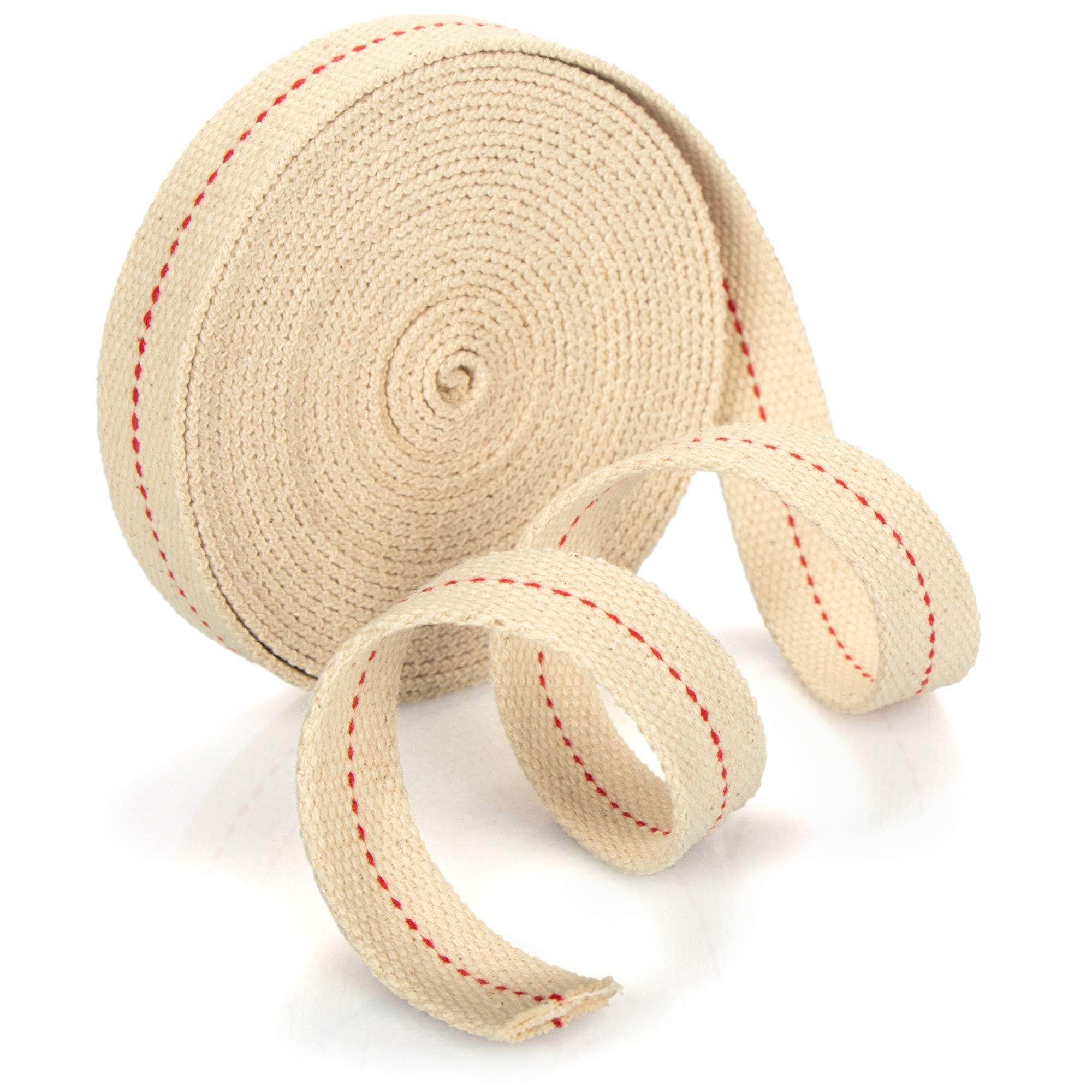 COM-FOUR® wick for oil lamps - replacement wick for garden torches, bamboo torches - lamp wick oil lamp - torch wick - flat 500 cm x 20 mm (500cm x 20mm)