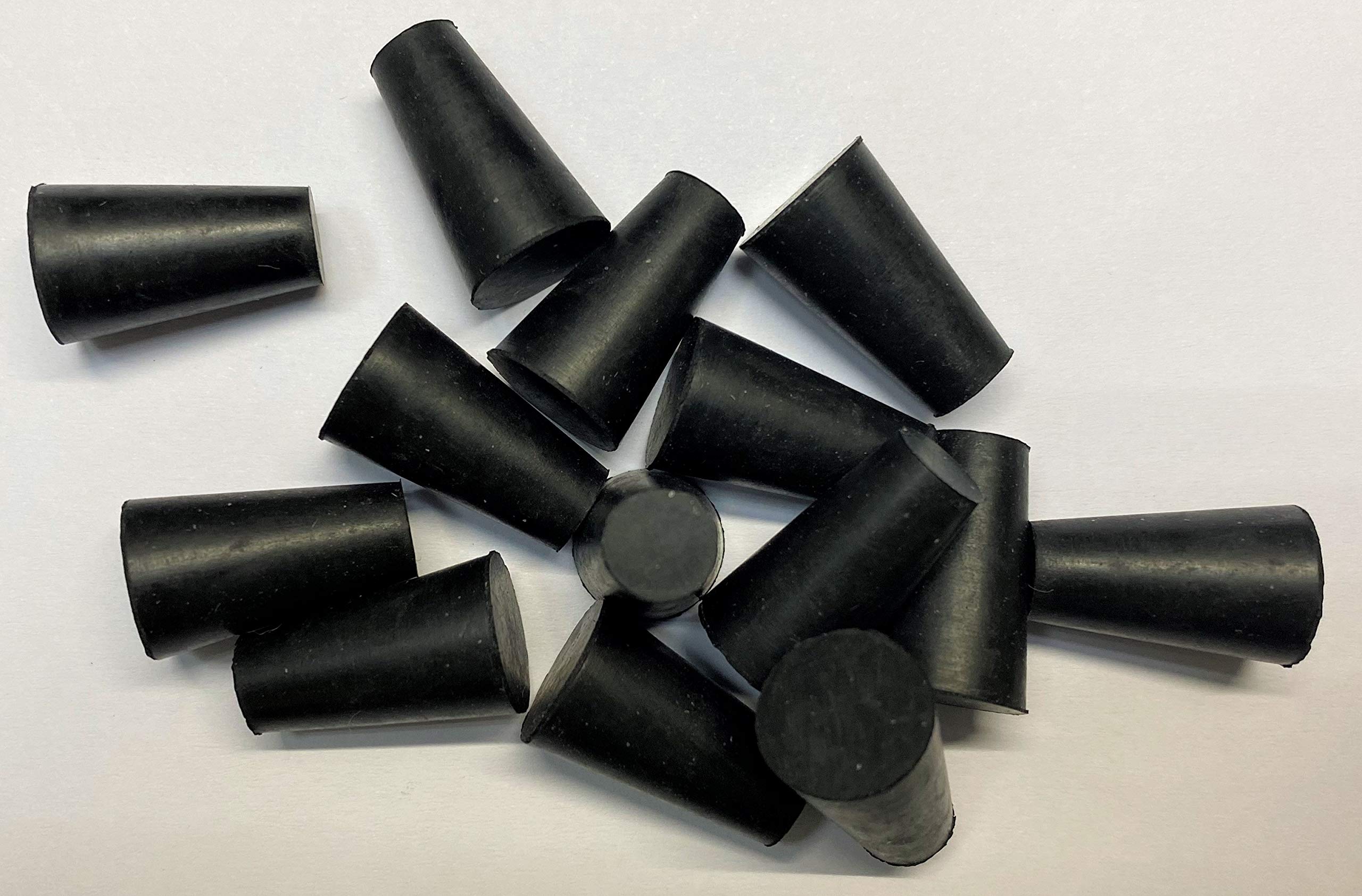dexierp Protection Force #000 Stopper Plug For 3/8" 8.5-10.5mm Hole (Pack of 40) tube Bottle Openning 3/8-24 UNF To 7/16-20 UNF M10 M11 Thread Nut Paint Masking Reusable Rubber