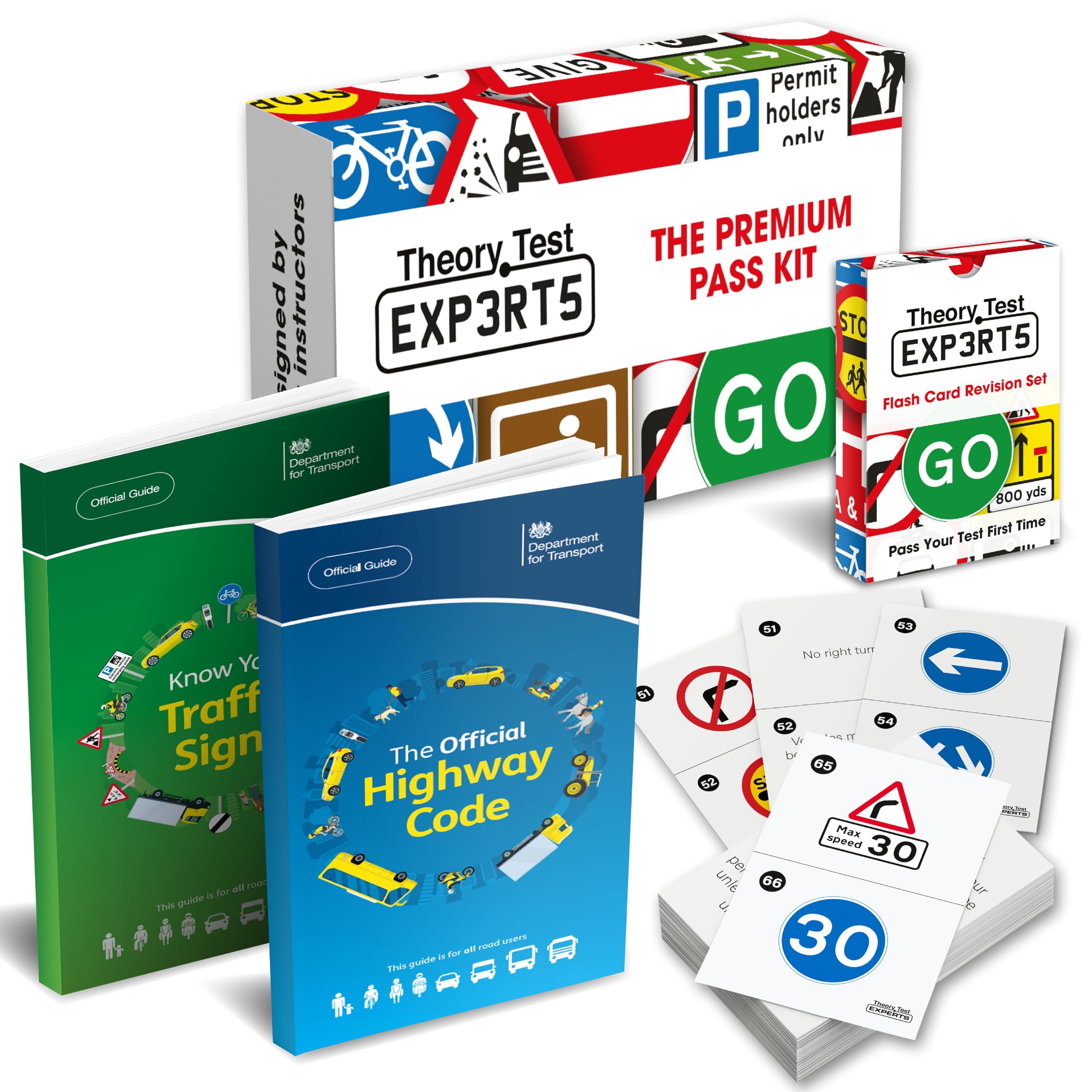 The Highway Code 2026 UK + Know Your Traffic Signs 2026 UK + 128 Road Signs Flash Cards 2026 UK - Driving Instructor Approved - Driving Test Gifts For Teenage Boys & Girls 16-18 Years