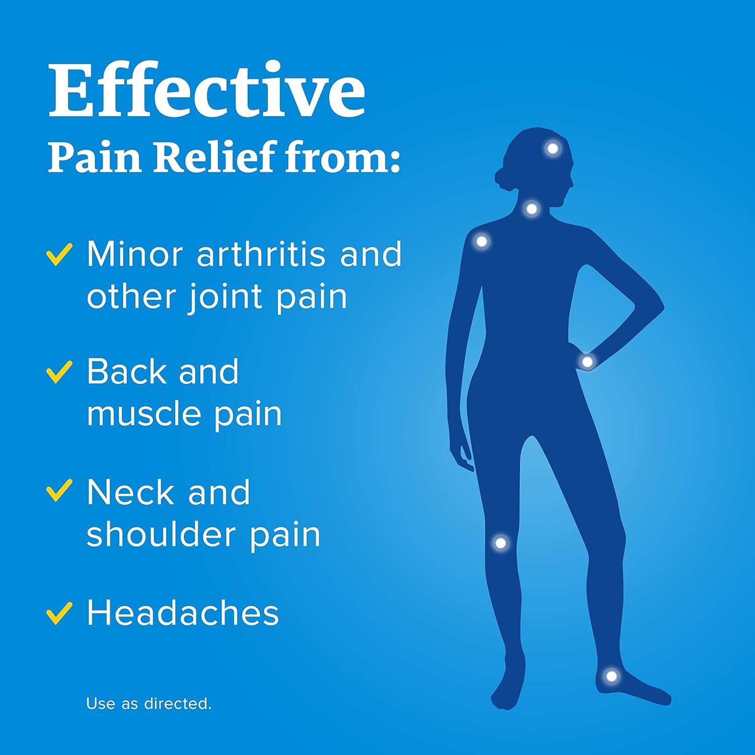 Aleve Soft Grip Arthritis Cap Tablets, Fast Acting All Day Pain Relief for Headaches, Muscle Aches, and Fever Reduction, Naproxen Sodium Capsules, 220 mg, 270 Count: Health & Personal Care