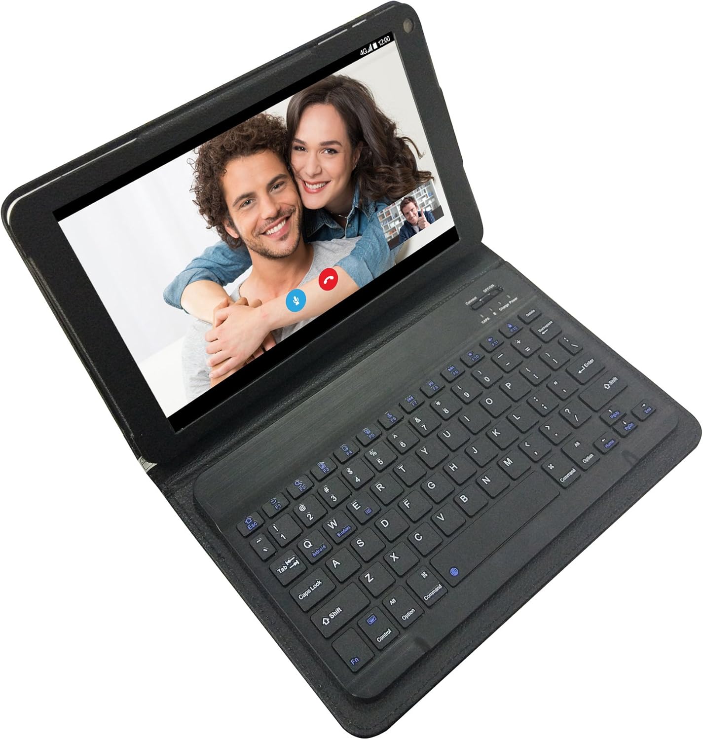 Azpen G1058 10.1" 4G LTE Unlocked Tablet 16GB with Bluetooth Keyboard Leather Case GPS HD IPS Screen