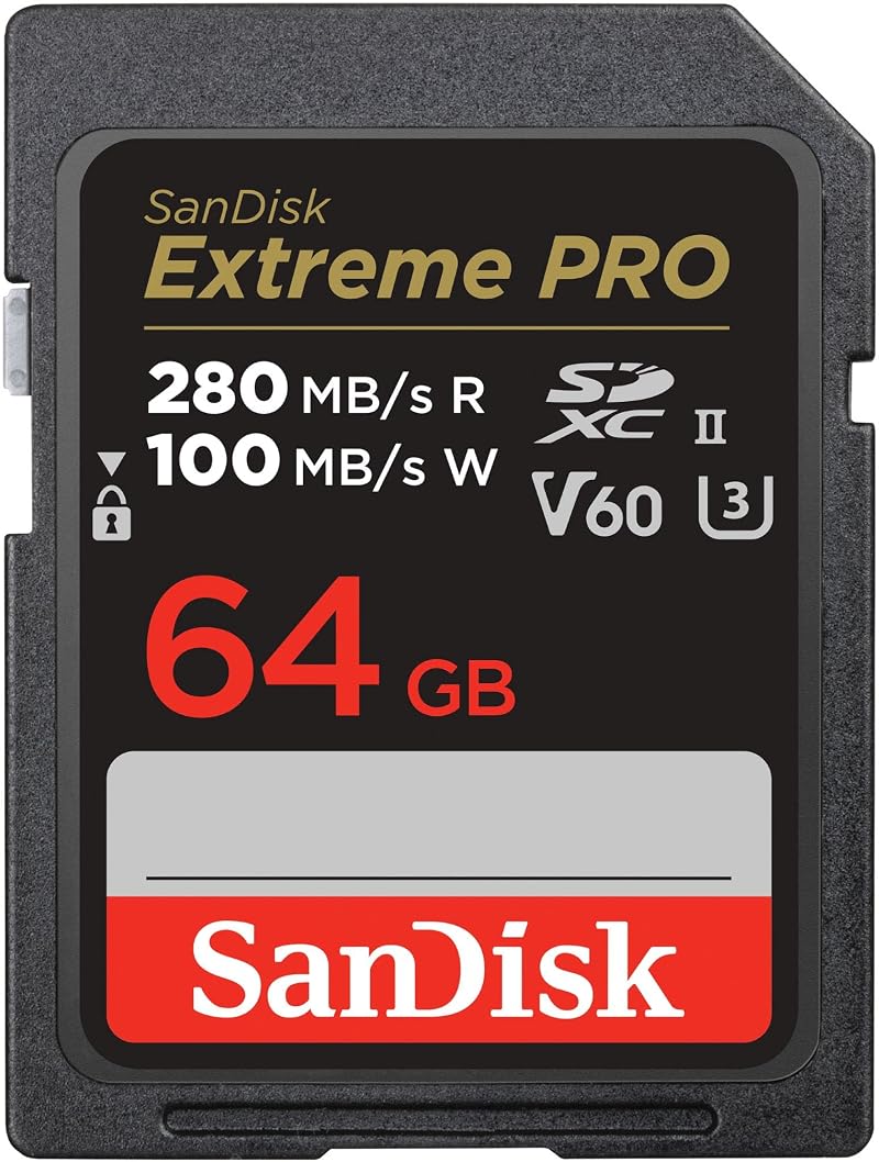 SanDisk Extreme Pro SDXC 64GB UHS-II V60 U3 C10 280MB/s RescuePRO