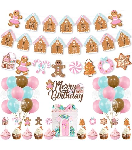 MEHOFOND Weihnachts-Fotohintergrund – Lebkuchenhaus-Design, 3x2,1 M, Rosa, Aus Polyester