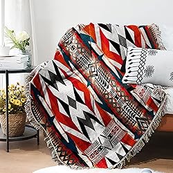 Pretyw Southwest Throw Blanket Aztec Blankets with