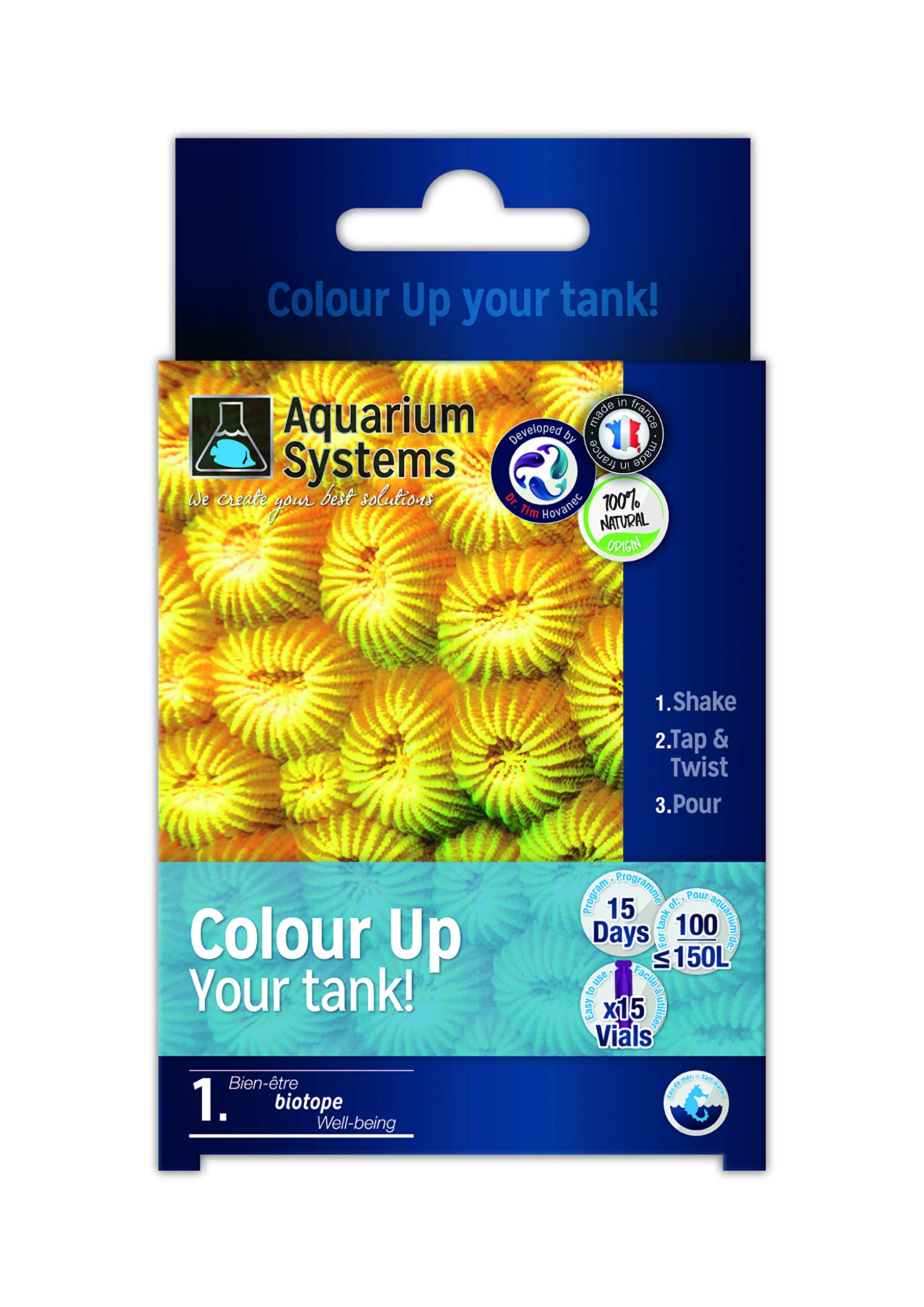 Aquarium Systems Colour Up Marine Water Treatment Programme for Aquariums