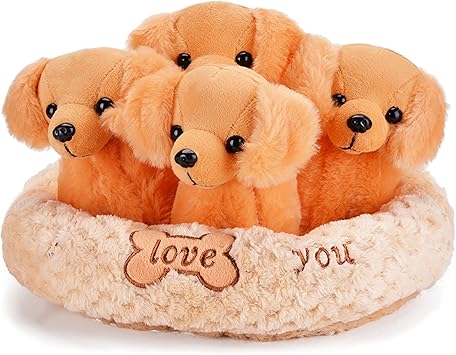 perritos de peluche tiernos