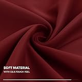 Deconovo Eyelet Thermal Blackout Curtain 100 x 95 Red 1 Panel Kids Room view 7