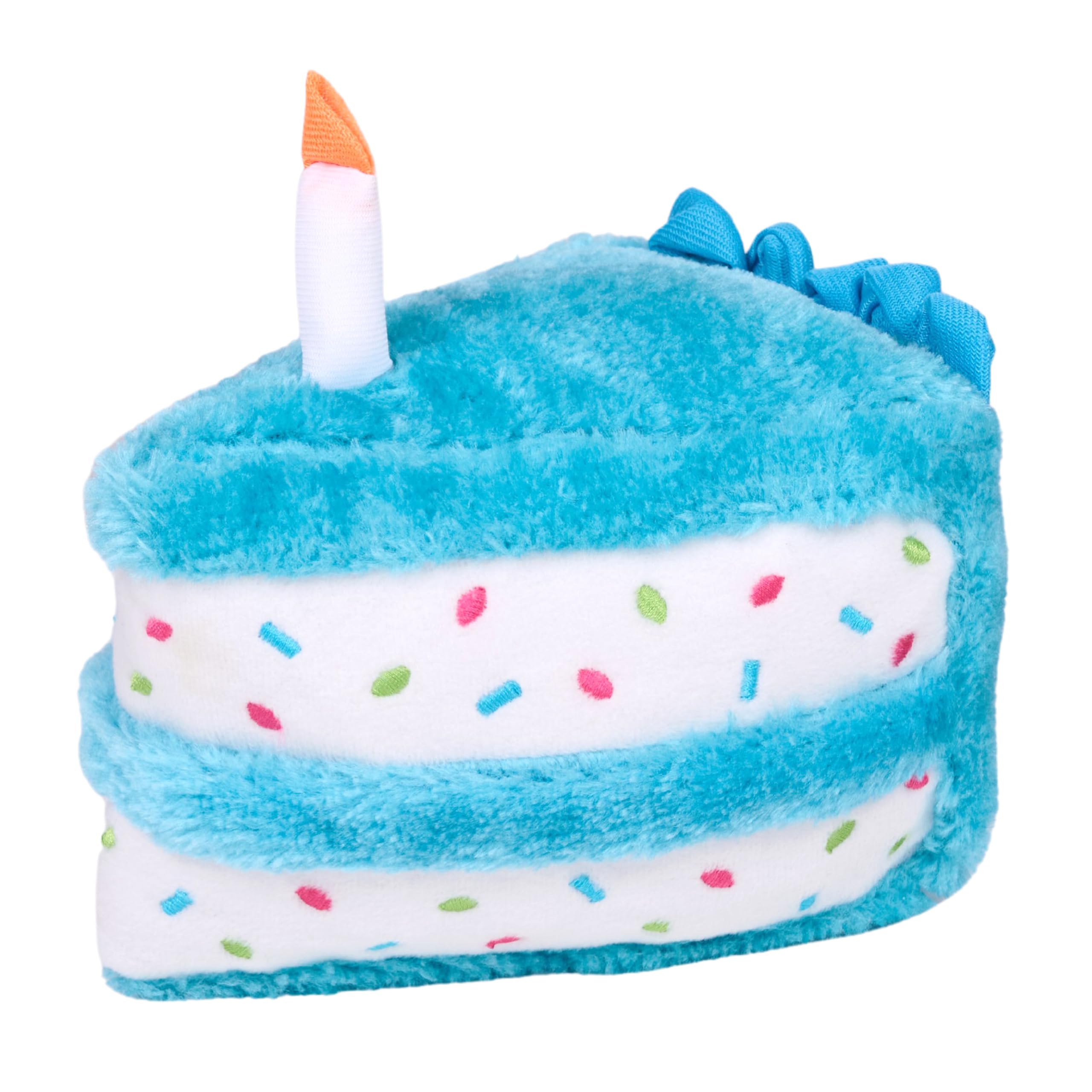 ZippyPaws ZP861 Birthday Cake Blue Squeak Toy