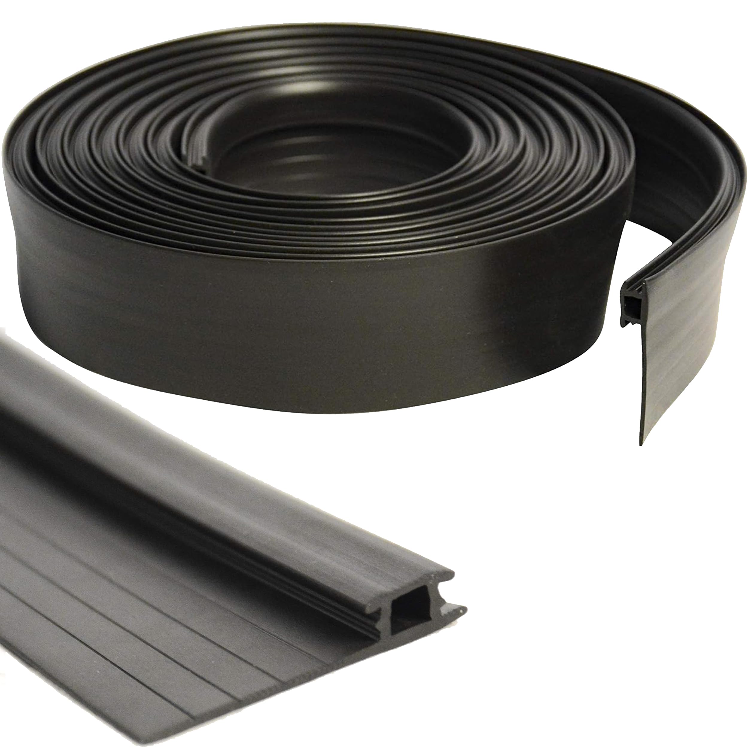 Photo 1 of 96" Long Black Vinyl Adjustable Width Bug Strip - Screen Door Bug Seal Strip & Draft Stopper - Draft & Insect Blocker Seal Strip for Windows, Door & Patio - Weather Stripping Strip