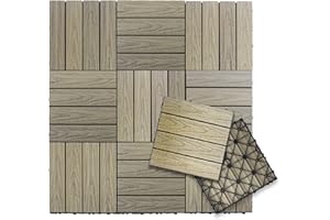 NewTechWood UltraShield Naturale 1 ft. x 1 ft. Quick Deck Outdoor Composite Deck Tile in Roman Antique (10 sq. ft. per Box)