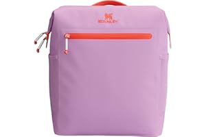 Stanley All Day Madeleine Backpack Soft Cooler 20 Can Cooler with Handle and Shoulder Straps Insulated Travel Bag with Zipper BPA-Free