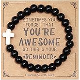 Inspirational Bracelets for Women Natural Stone Healing Relaxation Chakra Bracelet Gifts for Birthday Christmas Mothers day Valentines Thanksgiving Teacher Appreciation Gifts for Her Mom Best Friend Sister Men