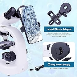 40X-1000X Binocular Microscope for Adults with