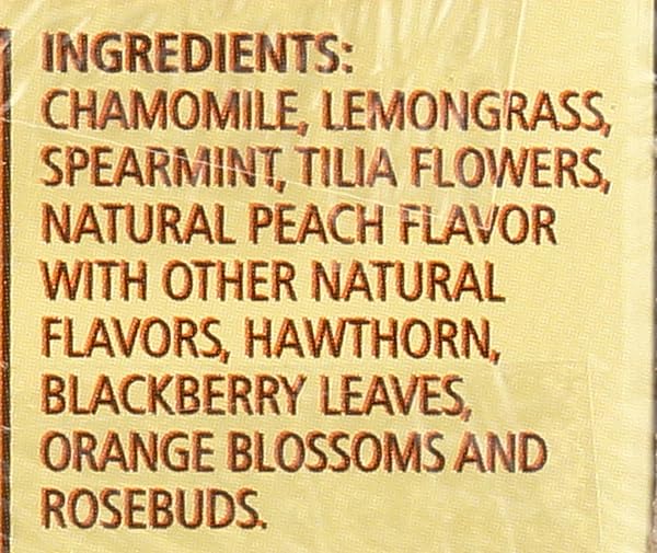 CELESTIAL SEASONINGS HERBAL TEA, SLEEPYTIME PEACH, 20 CT