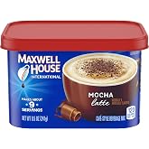 Maxwell House Decaf Suisse Mocha Instant Coffee International Cafe Pack of 4 | UK