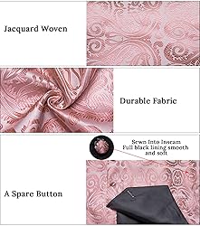 DiBanGu Mens Vest and Tie Set Formal Paisley