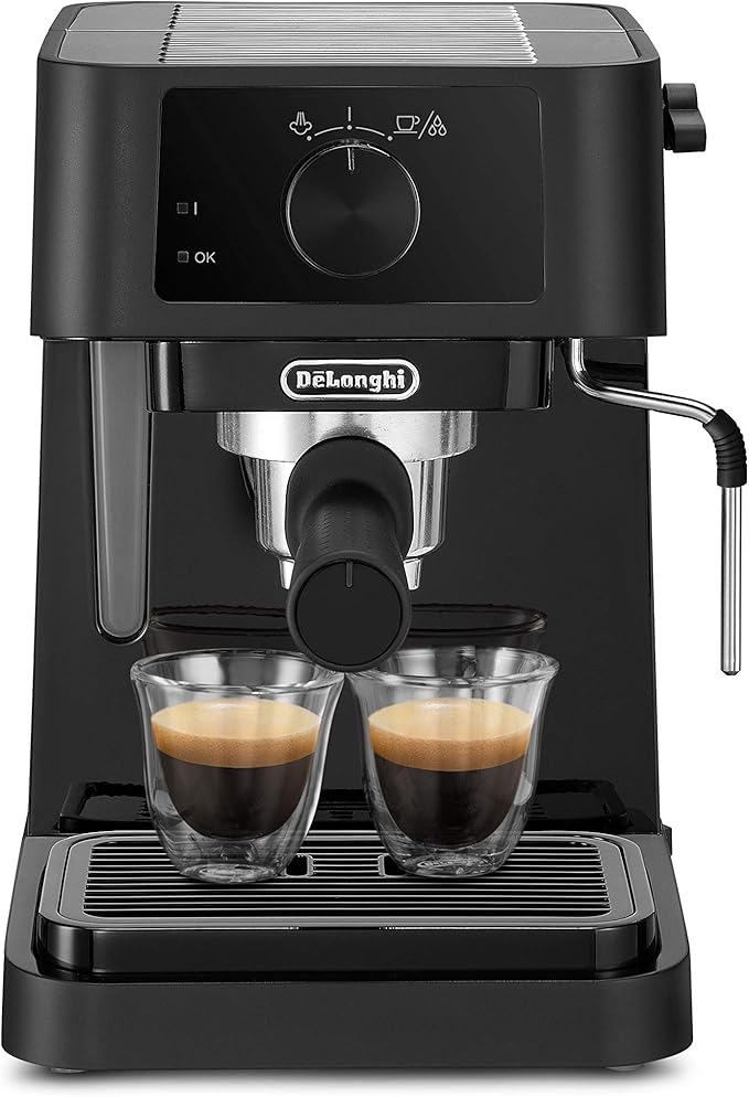 De’Longhi EC 230.BK Macchina Espresso con Pompa in Acciaio Inoxidabile