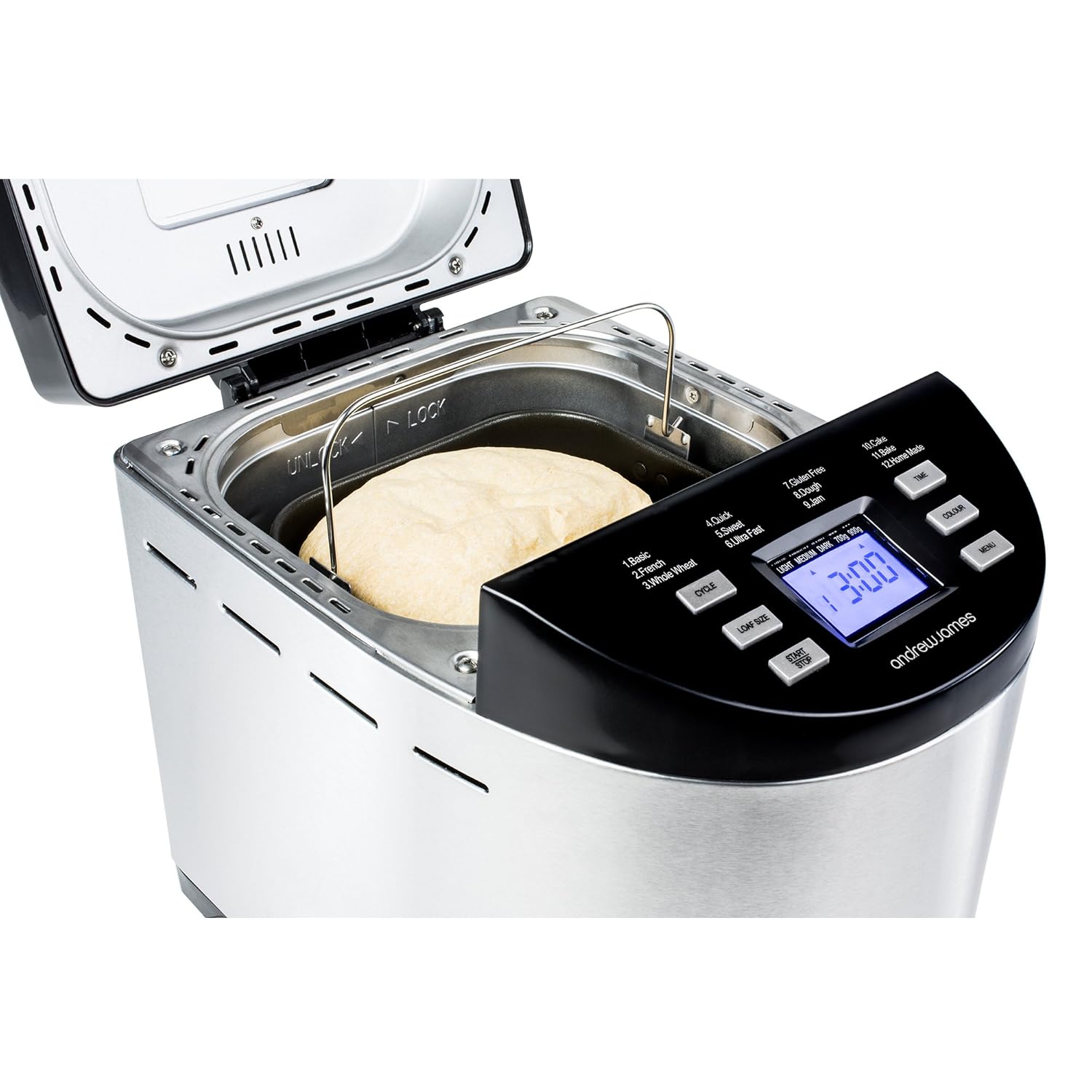 Andrew James - Automático Premium - Panificadora (en acero ...