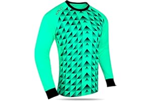 Kalci Soccer Goalkeeper Jersey | Elbow Padded Goalkeeper Shirt Adult/Youth | Long Sleeve Goalie Jersey for Men/Women/Boys