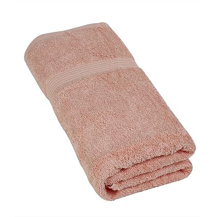 Calico Touch Single Bath Luxury Collection Towel (75x150cms ,Rose,Cotton)