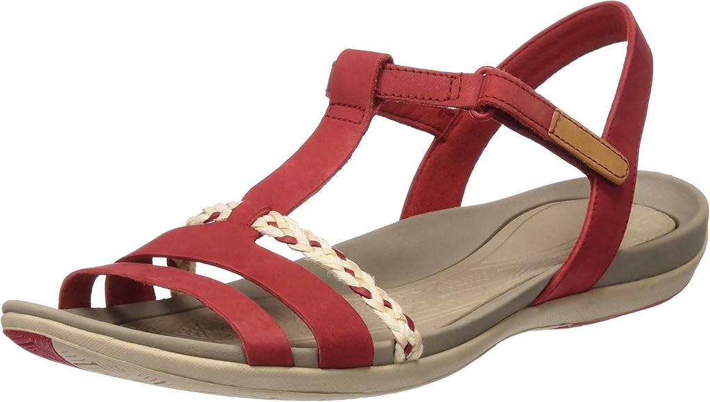 clarks red sandals