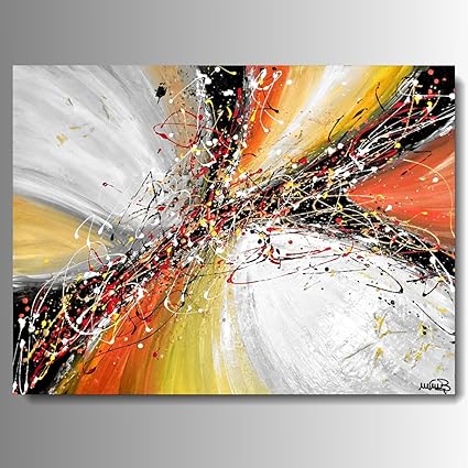 Quadri Moderni Dipinto A Mano Olio Su Tela Cm 80x40 Quadro