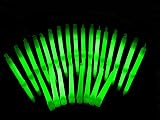 Glowtopia 6 Inch Premium 15mm Green Glow Sticks 10 Pack Safe Party Fun view 3