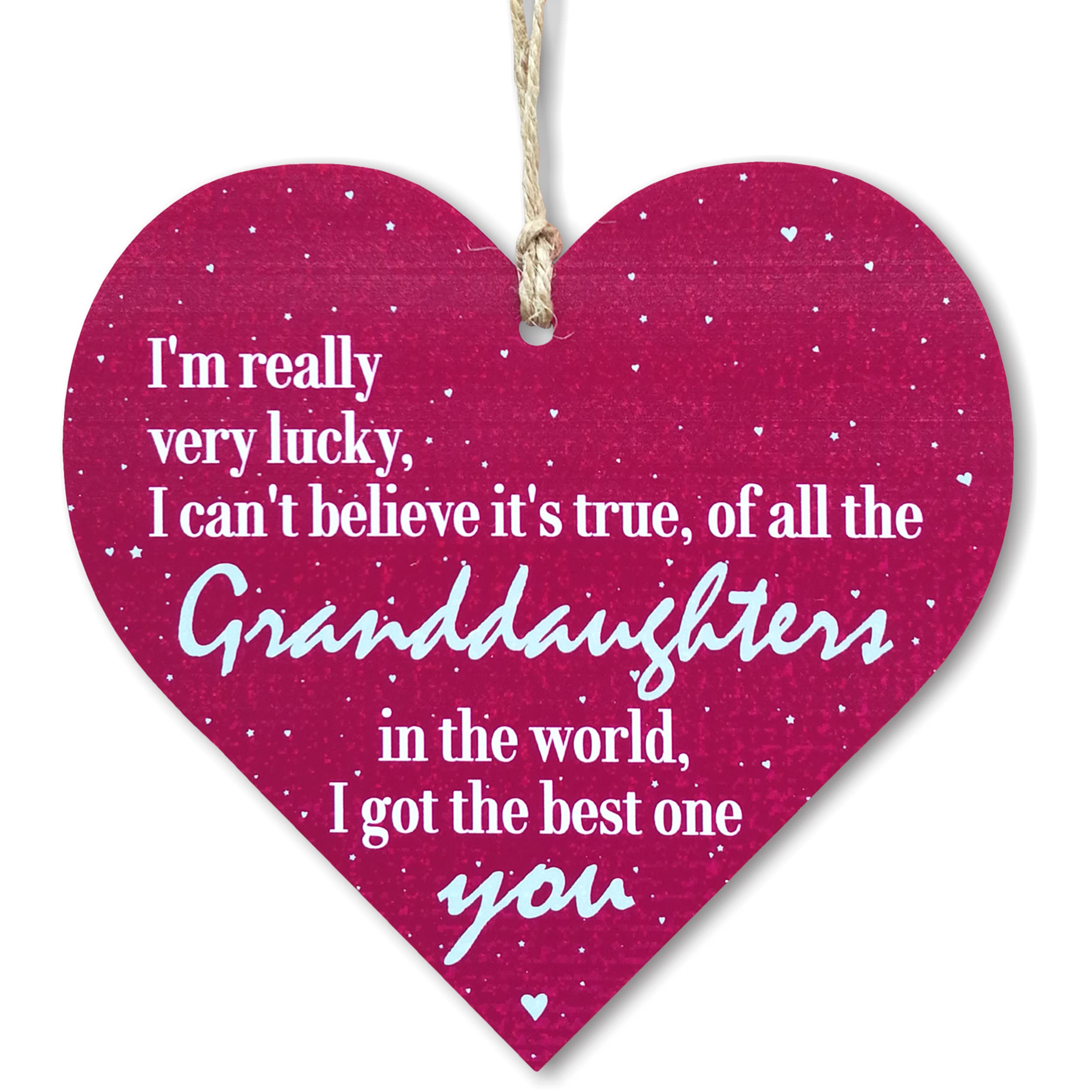 CARISPIBET Granddaughter home signs house decorative sign cute sign decoration gifts 5" x 5"