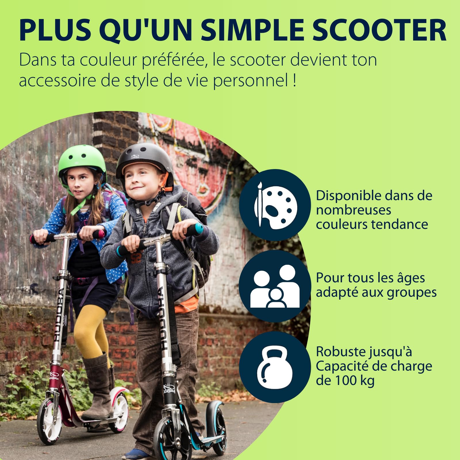 HUDORA Big Wheel Scooter 205 - Tret-Roller
