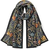 SHIROUYU 100% Mulberry Silk Women's 55”*14” Long Scarf Headscarf and Neck Scarf - Rectangular Hair Towel with Gift Packed