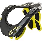 Alpinestars 6500019-155-LG/XL BNS Tech-2 Neck Support - Black/Yellow (Large-XL)